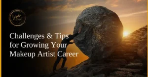 A motivational image of overcoming obstacles symbolized by pushing a boulder.